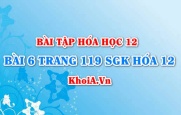 Bài 6 trang 119 SGK Hoá 12: Tính chất hóa học của kim loại kiềm thổ, hợp chất quan trọng của kim loại kiềm thổ